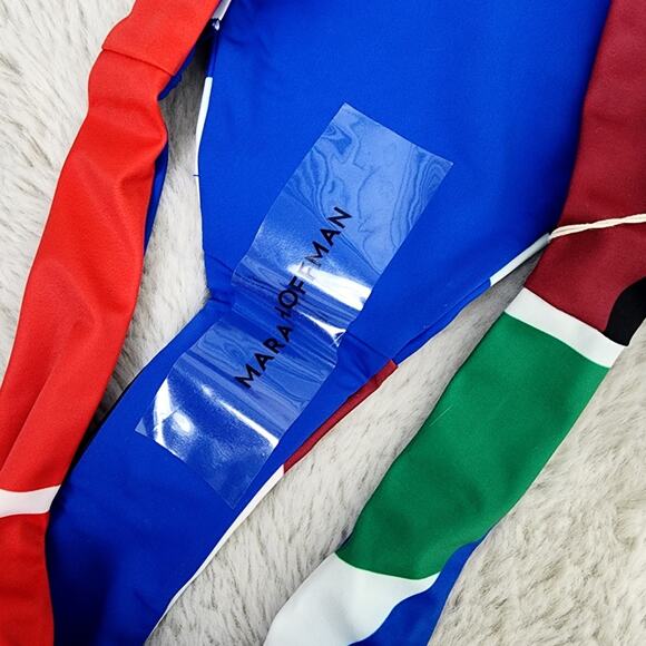 NEW Mara Hoffman Kay Low Rise Bikini Swim Bottom in Cream Multicolor - Picture 9 of 11